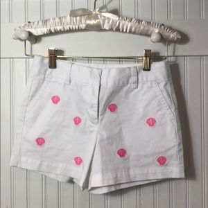 Vineyard Vines girls chino pink shell shorts